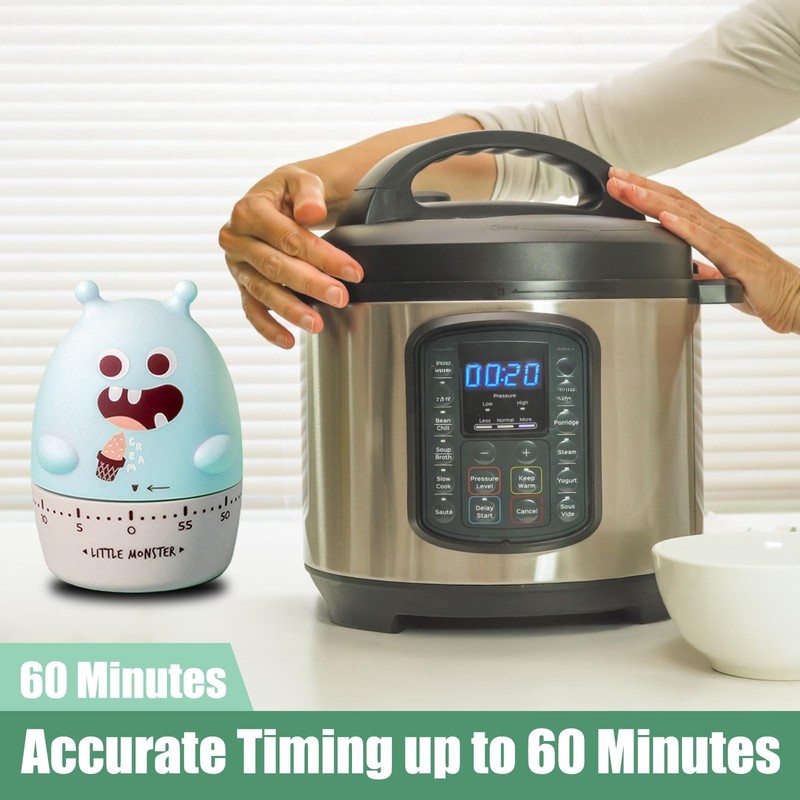 Quirky Creature Mechanical Kitchen Timer, Cute 60-Minute Manual Wind Up Count... gallery