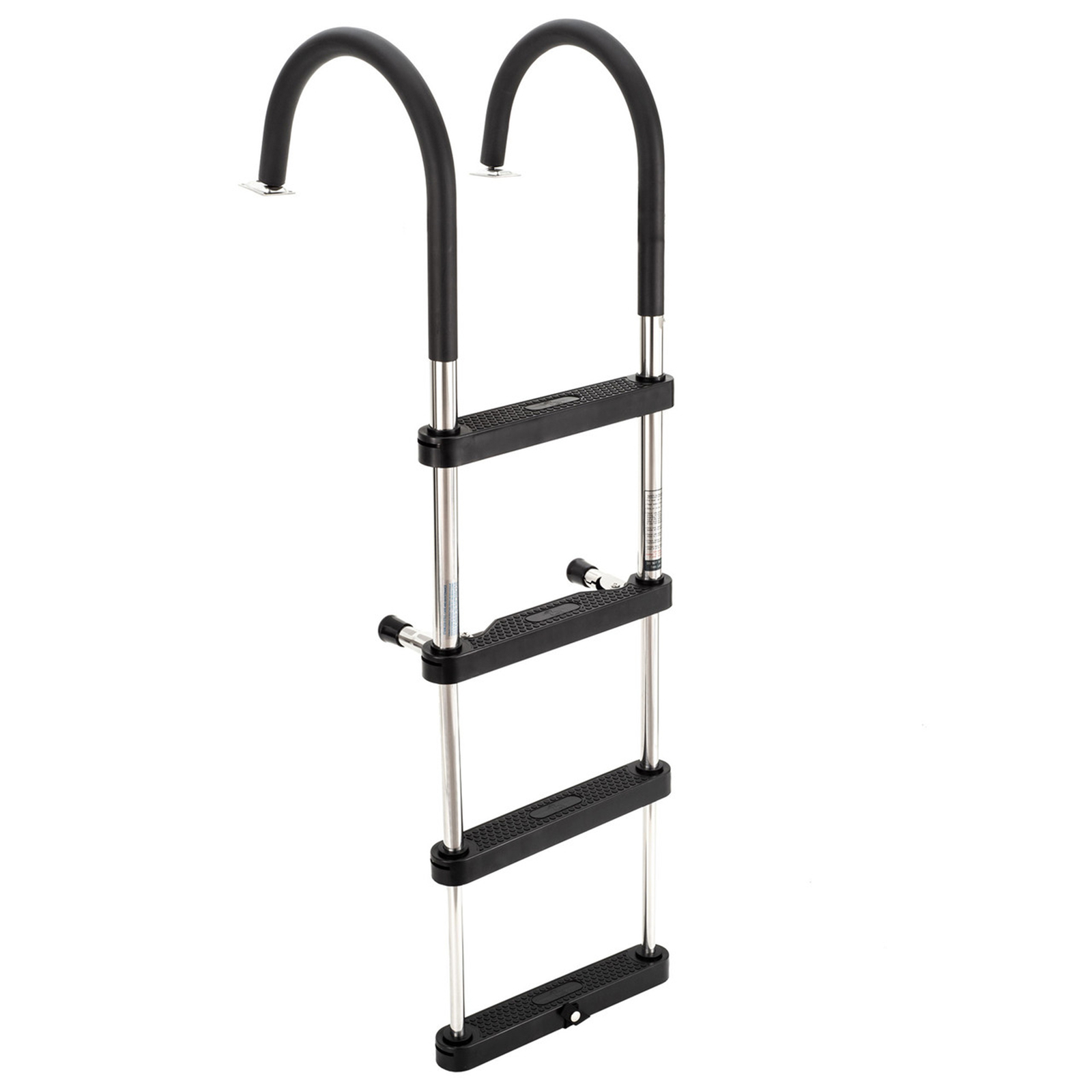 RecPro Compact Stainless Steel Heavy Duty 4 Step Pontoon Boat Boarding Ladder gallery