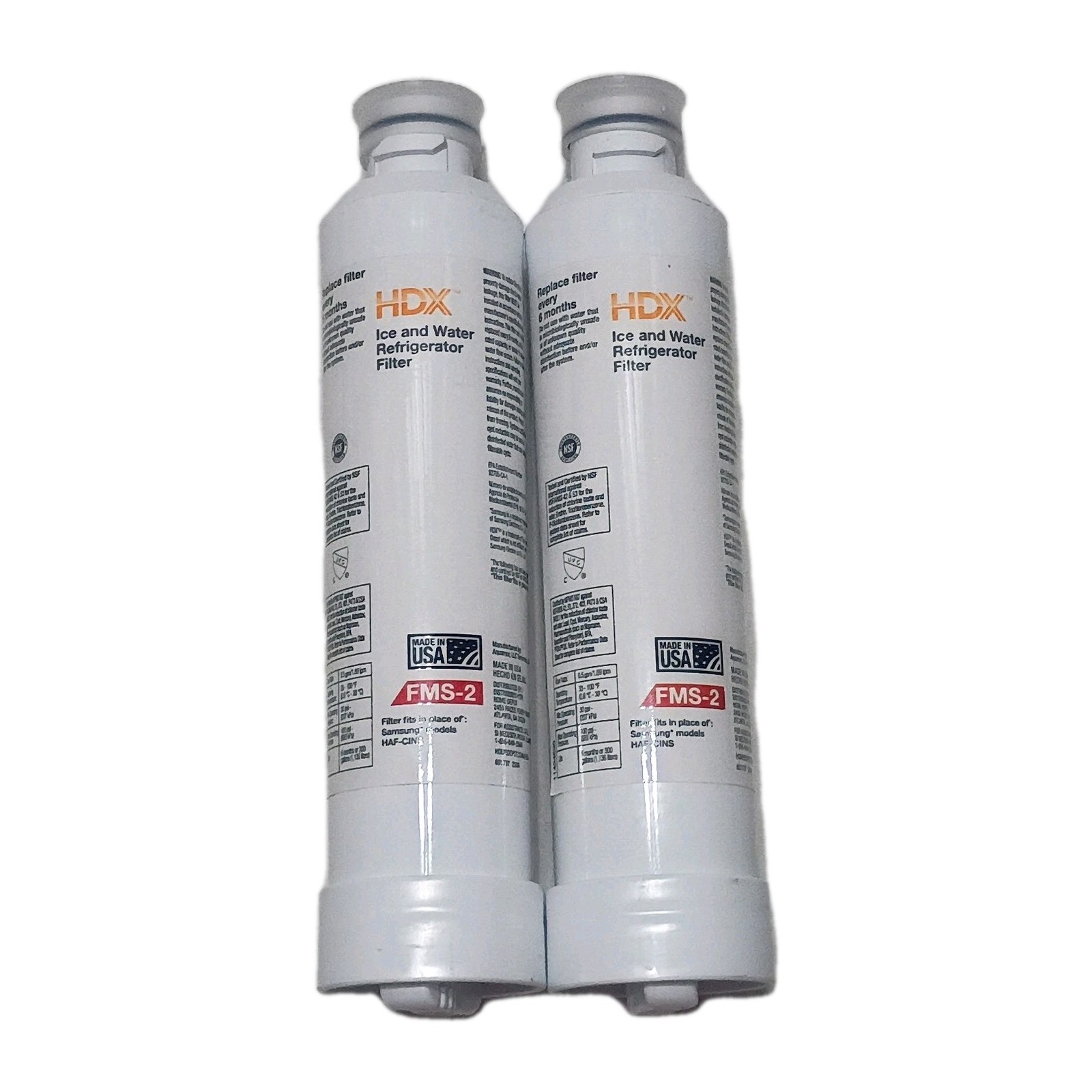 HDX FMS-2 Replacement Water Filter / Purifier for Samsung Refrigerators (2 Pack) gallery
