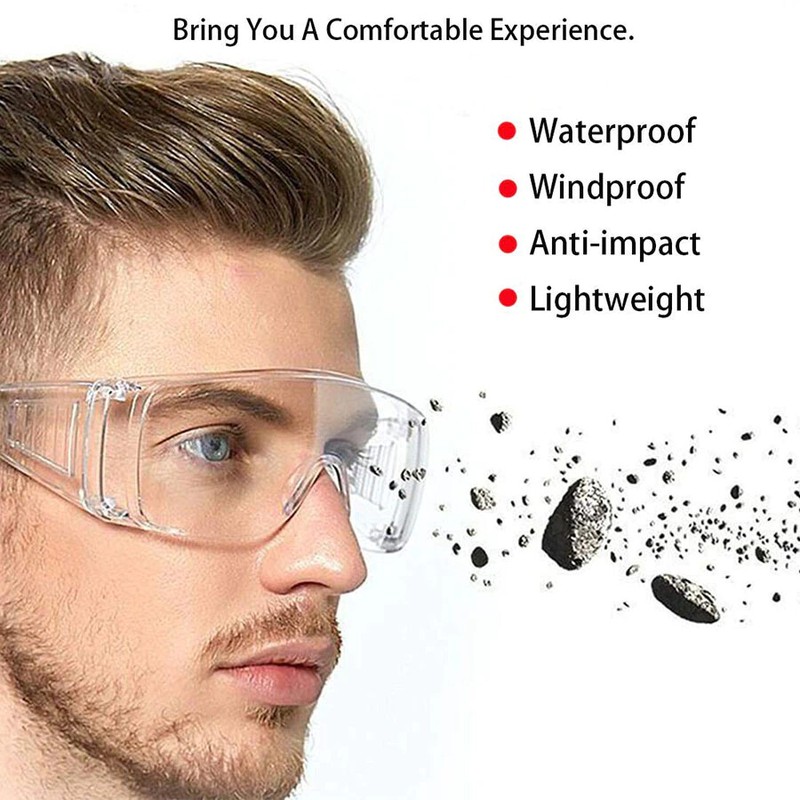 Clear Safety Goggles (3 PK): Multifunctional Goggles | Lightweight | Shock Proof gallery