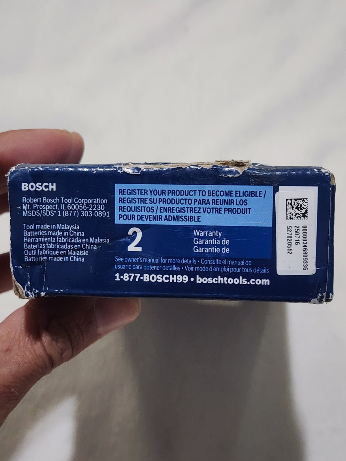 Bosch Blaze 100ft Backlit Laser Measure - Blue (GLM100-23) NEW PACKAGE DISTRESS gallery