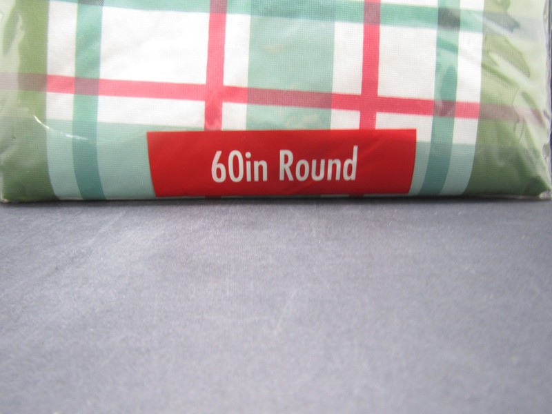(4) Peva Tablecloths 60" Round 152cm Round Wipe Clean New in Original Bags gallery
