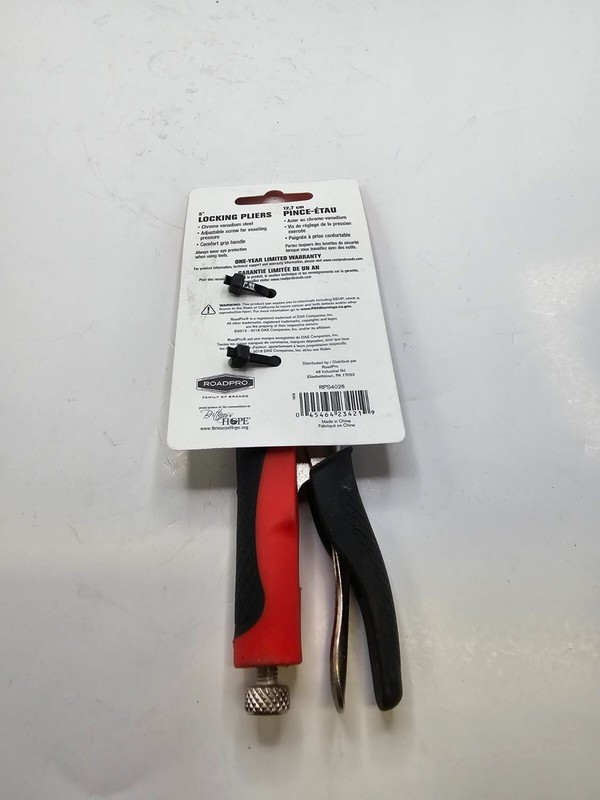 RoadPro 5" Curved Locking Jaw Pliers #RPS4026 Chrome Vanadium Steel gallery