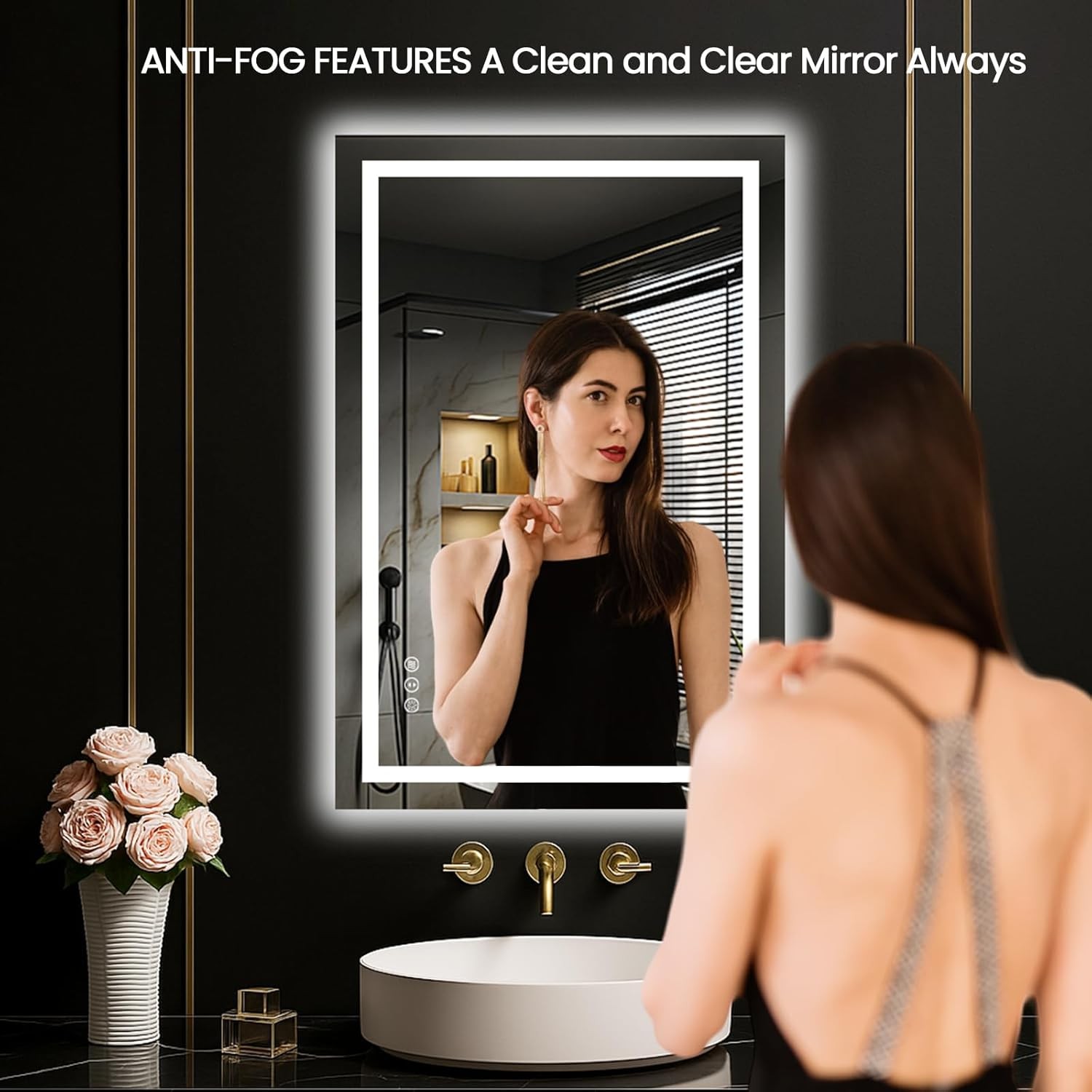 " Mirror for Bathroom, Lighted Bathroom Mirror with Lights gallery