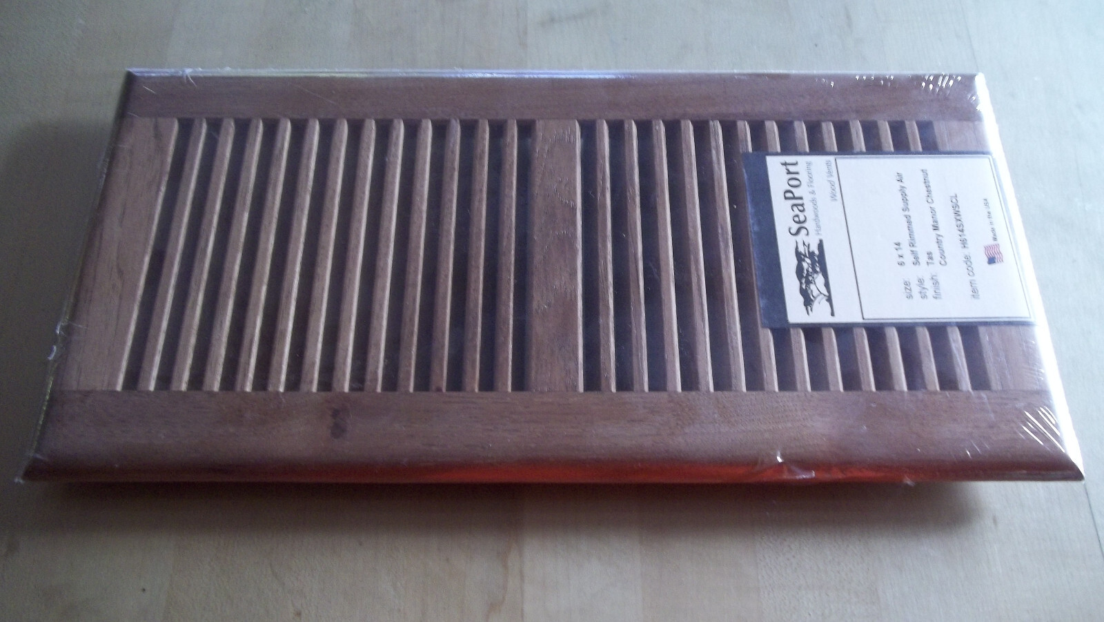 Solid Wood Self Rimmed Air Supply Vent Cover; Different Sizes and Wood Types gallery