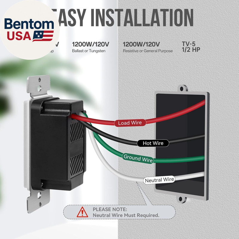 4Hrs Countdown Timer Switch, 1-5-10-20-30-60 Min, 2-4 Hour, Wall Timer Switch wi gallery