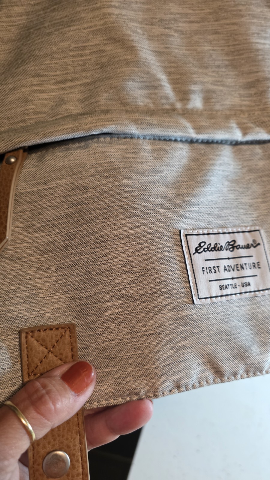 EDDIE BAUER CASCADE FIRST ADVENTURE BACKPACK GRAY EC 3