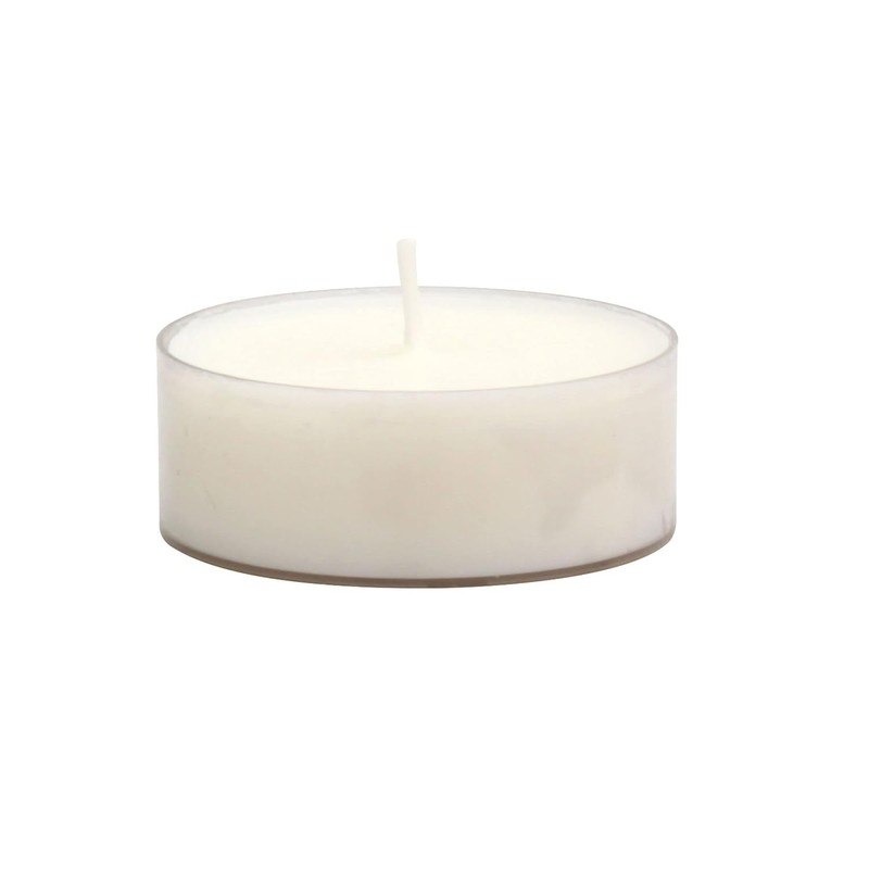 Stonebriar 20 Count Unscented Mega Oversized Clear Cup White Tea Light Candles w gallery