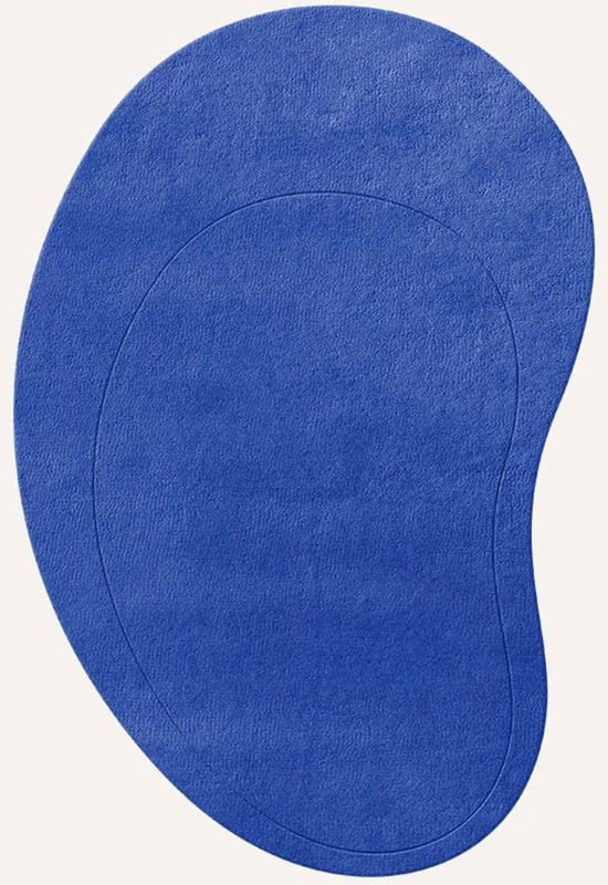 Hand Tufted Kidney Shape Modern Nz Wool Handmade Area Rug Hand tufted Rugs gallery