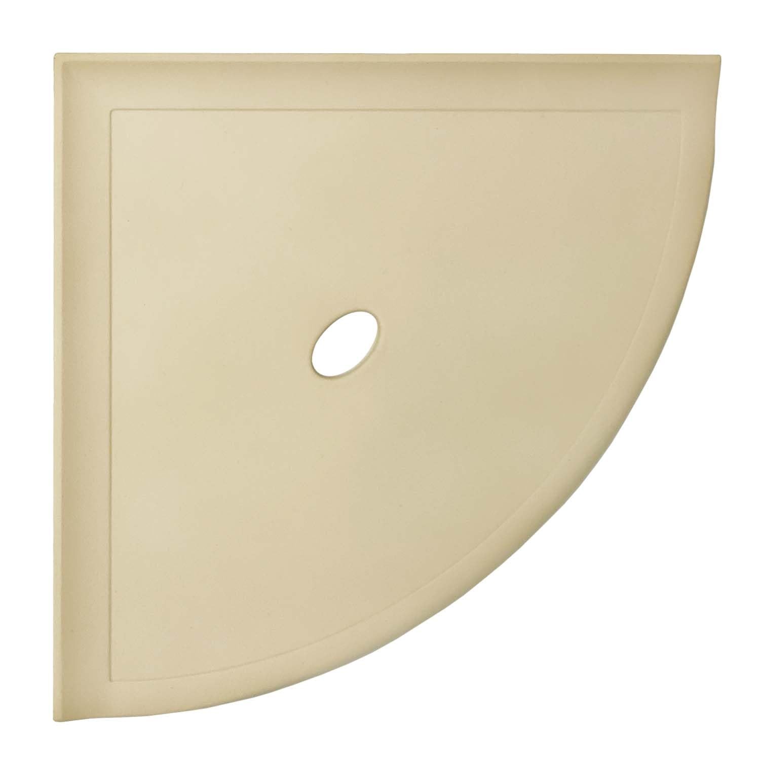 Questech 10" Corner Shower Shelf, Retrofit Tile, Metro Flatback, Sand Matte gallery