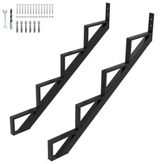 Steel Stair Step Riser 2 Pack, 4-Step Steel Stair Stringer, One Step Stair St…