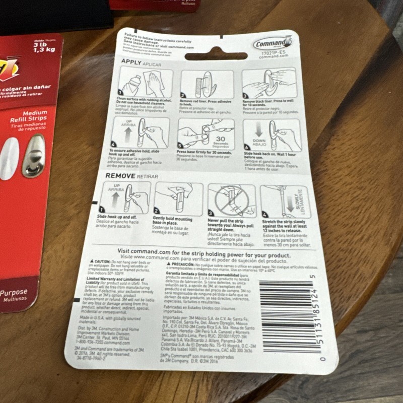 Command Strips 17021P Medium CommandTM Mounting Strips Refill 4 Packs Of 9 36 gallery