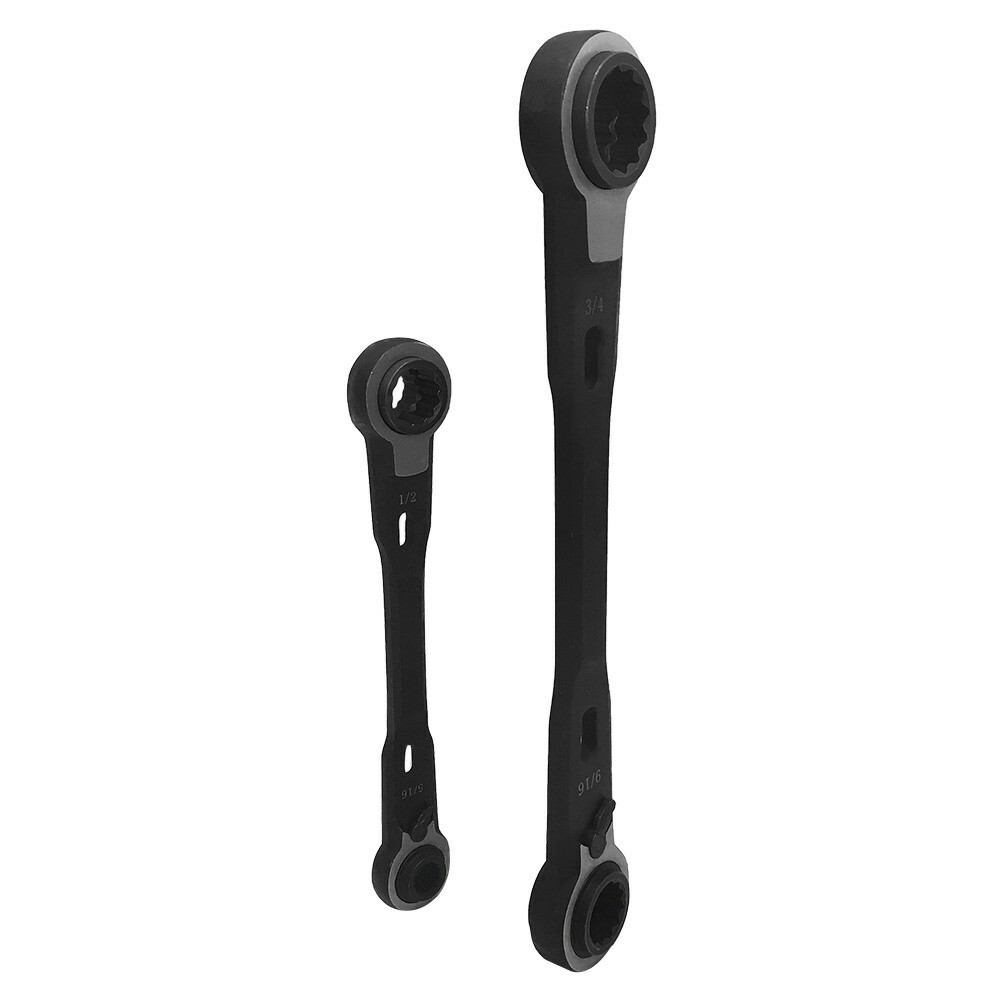 4 In 1 Double Box Ratcheting Wrench Set Provides Great Access To Fasteners gallery