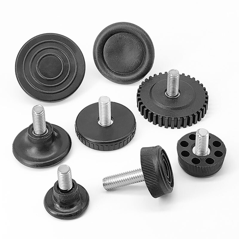 Adjustable Table Feet Plastic M6 M8 M10 Thread Leveling Foot Height Adjusting gallery