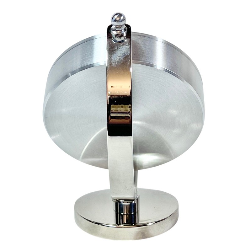Seiko World Time Globe Desk Table Clock Silver-Tone QHG106S New gallery