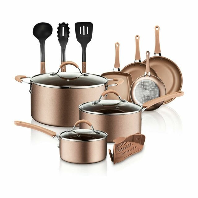 NutriChef 14Pcs Kitchenware Pots & Pans Set-17.56lbs, High Qualified, Non Stick gallery