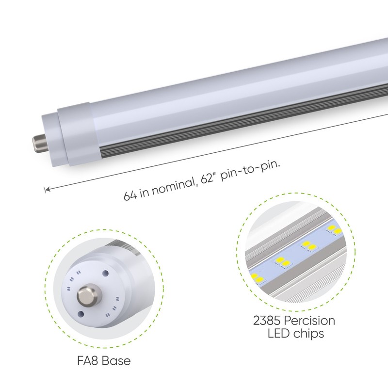 64 in T6 Single Pin FA8 LED Type A Plug & Play Replacement for 35W F64T8 gallery