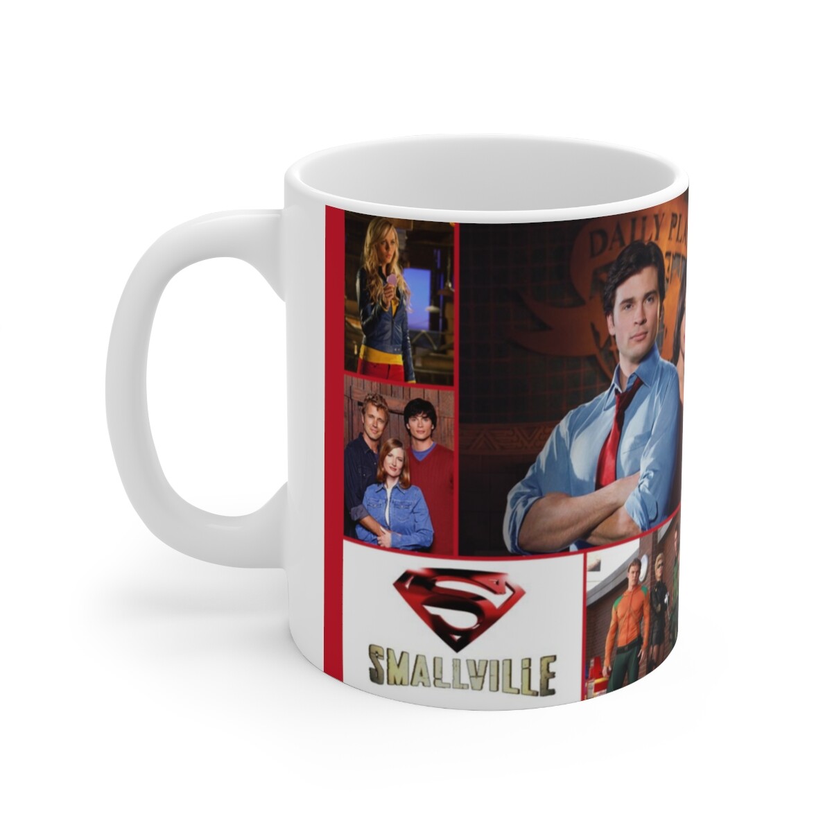 Smallville Ceramic Mug 11oz, Superman, Tom Welling, Clark Kent, Lois Lane gallery