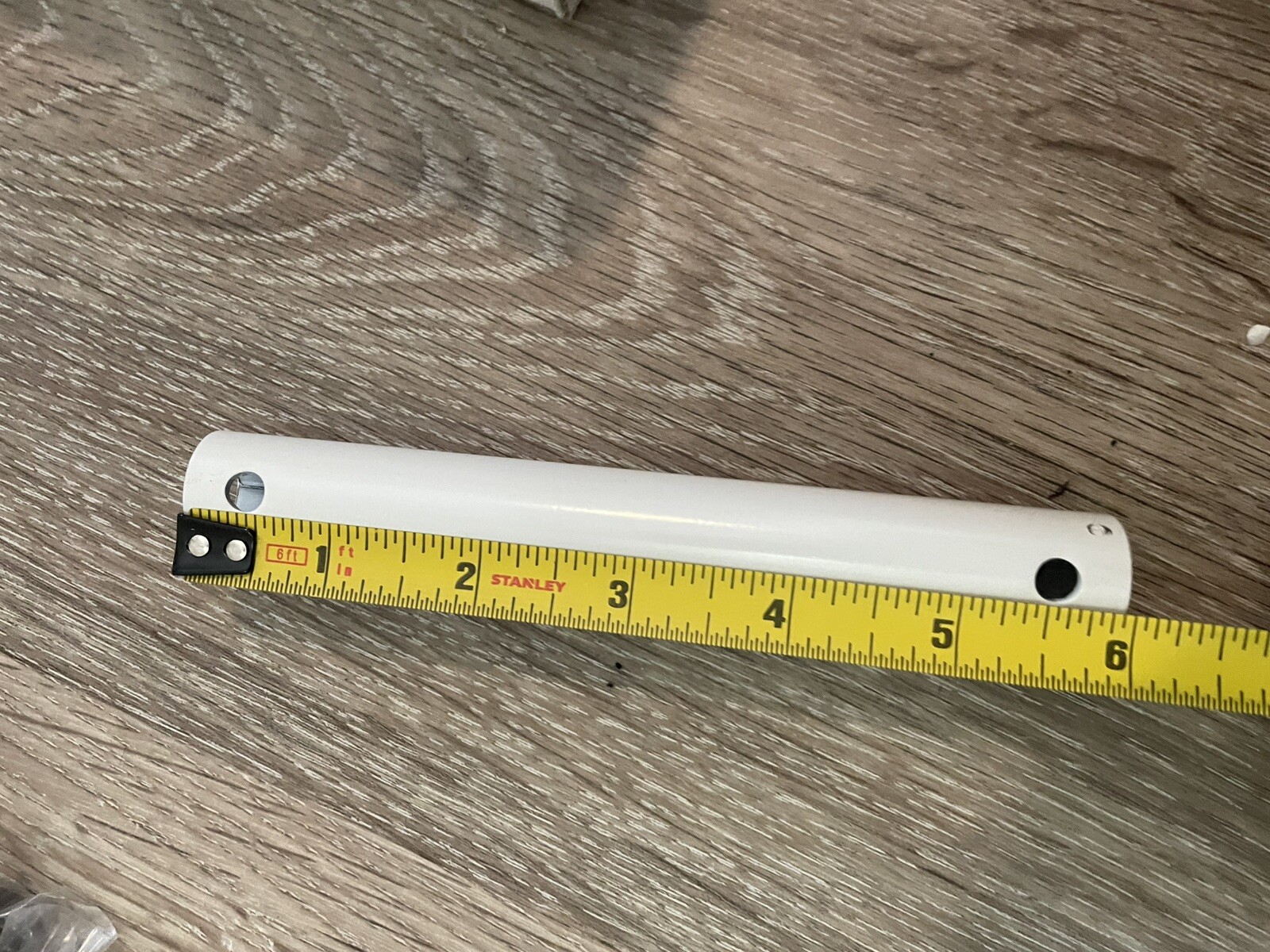 Ceiling Fan Downrod. Matte White, 6” Length . 1/2 Diameter. Non Threaded Ends gallery
