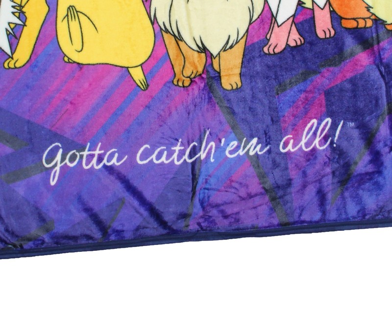 Pokemon Eevee Evolution Pikachu Throw Blanket 46"x60" Soft Fleece Throw Blanket gallery
