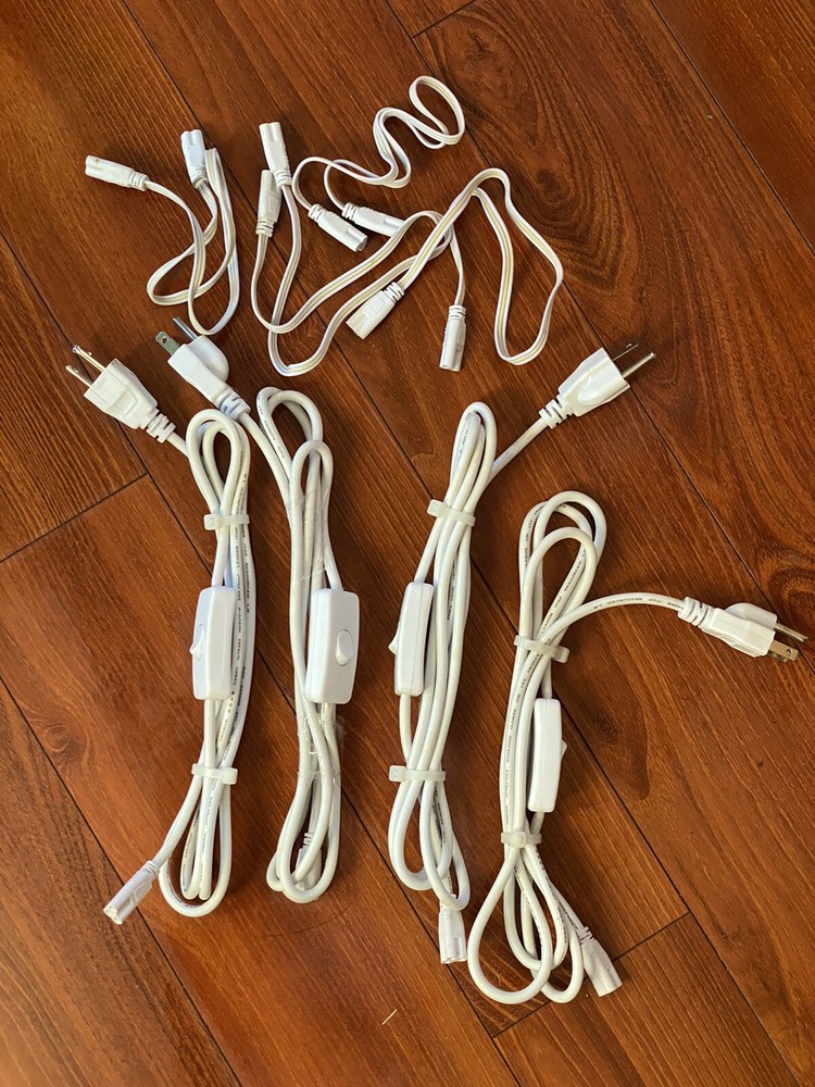 4PCS 5FT POWER CABLE |Connector Cable For T8 T5 Integrated LED Tube Lights