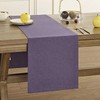 Basic Linen Style Table Runner, 14 x 48 Inch 14x48 Inch Dark Purple Chambray gallery