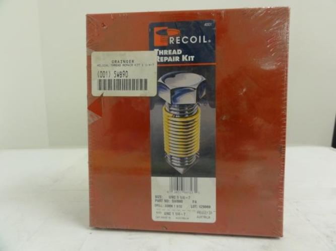 196869 New In Box; Recoil 33206 Helical Thread Repair Kit; UNC 1-1/4"-7; 5 Pcs gallery