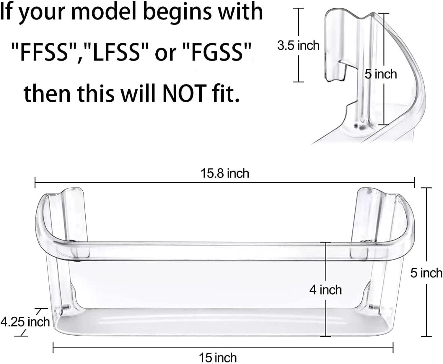 Door Bin Shelf Compatible with Frigidaire Gallon Door Bin gallery