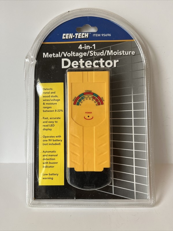 Cen-Tech 4-in-1 Multi Function Detector Detects Moisture Studs Voltage Metal gallery
