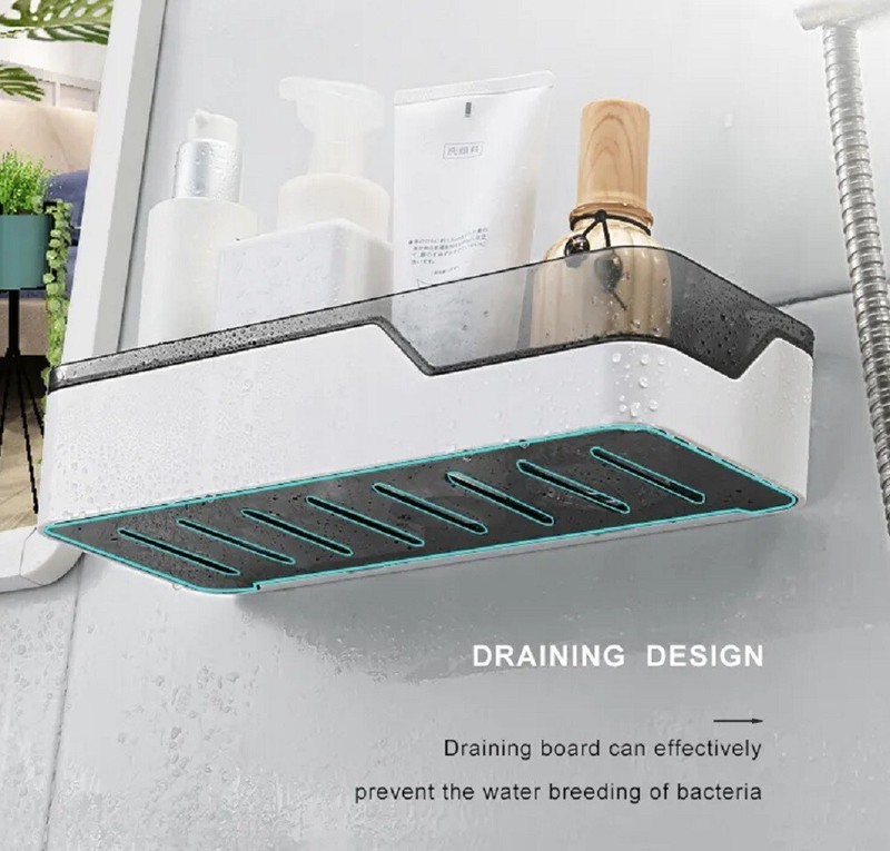 Triangular Corner Shower Caddy - Bath Storage Organizer Shelf, Bathroom Holder gallery