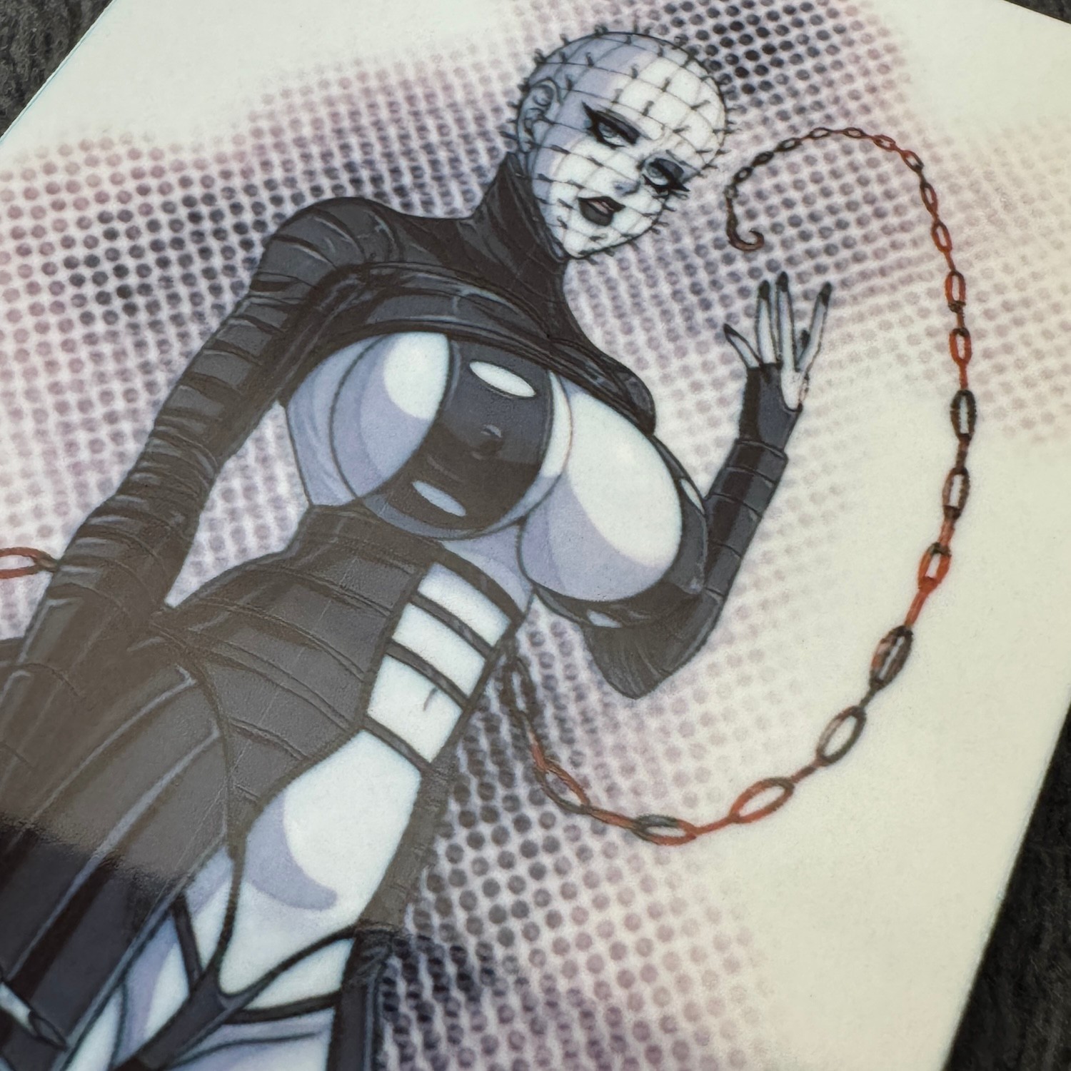 Hellraiser Sticker (SEXY WAIFU PINHEAD HORROR) 2x3 in. Adhesive Photo Print gallery