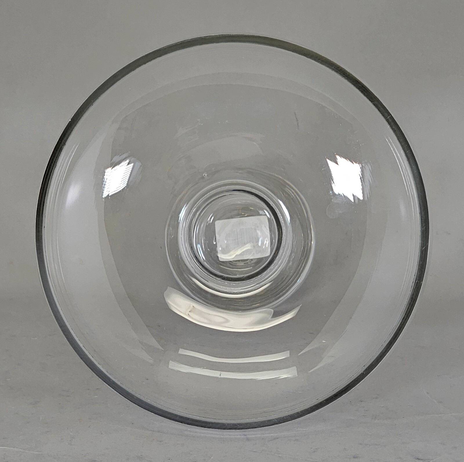 Compote Bowl Vase Clear Glass Round Pedestal Base 7.5"Dia 7.5"High gallery