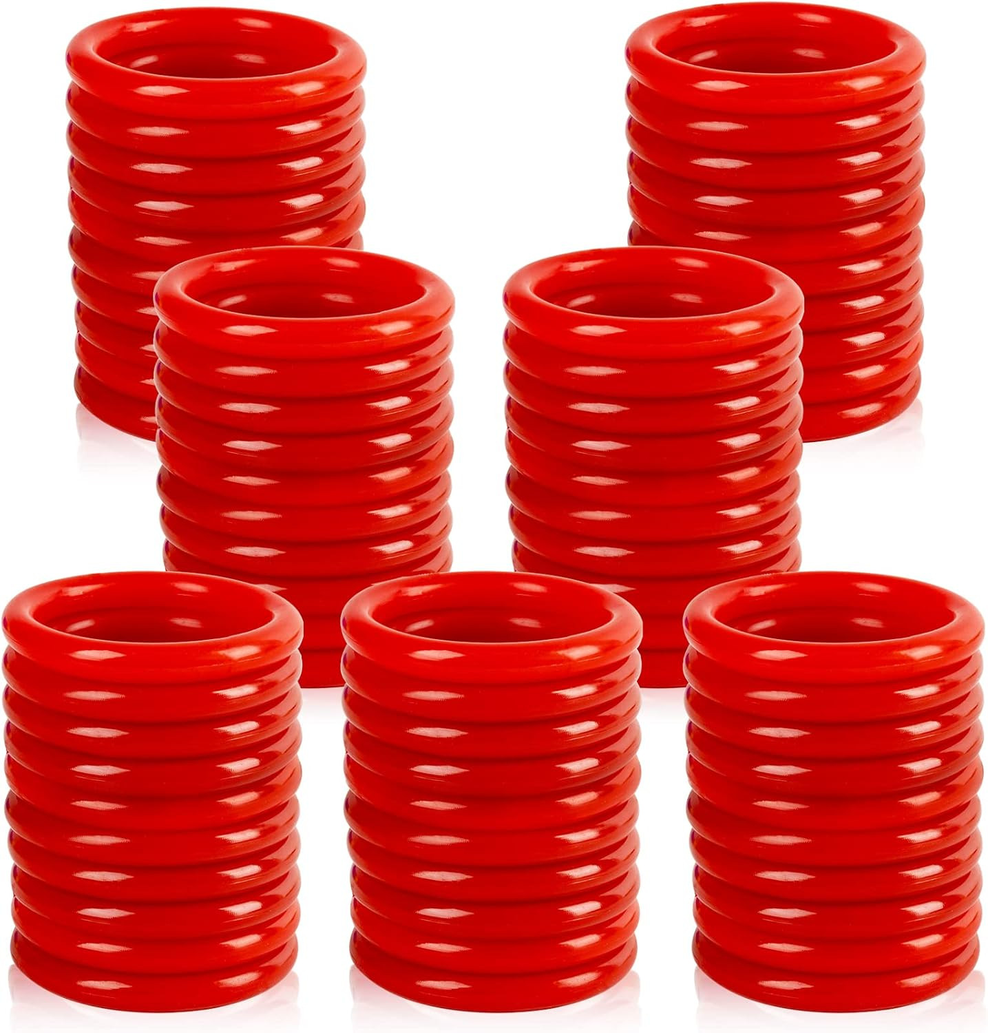 70 PCS Plastic Ring Toss Rings Carnival Rings Mini Ring Toss Game For Kids Party gallery