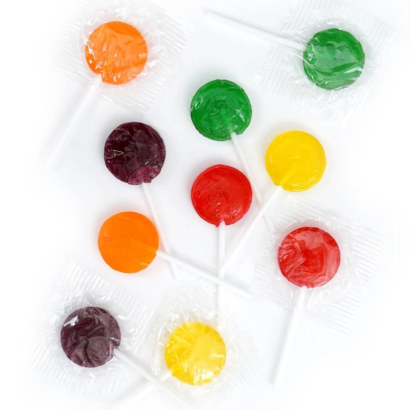 Classic Assorted Lollipops, Candy Suckers, 5 Fruit Flavors Bulk Candy (4 Pounds) gallery