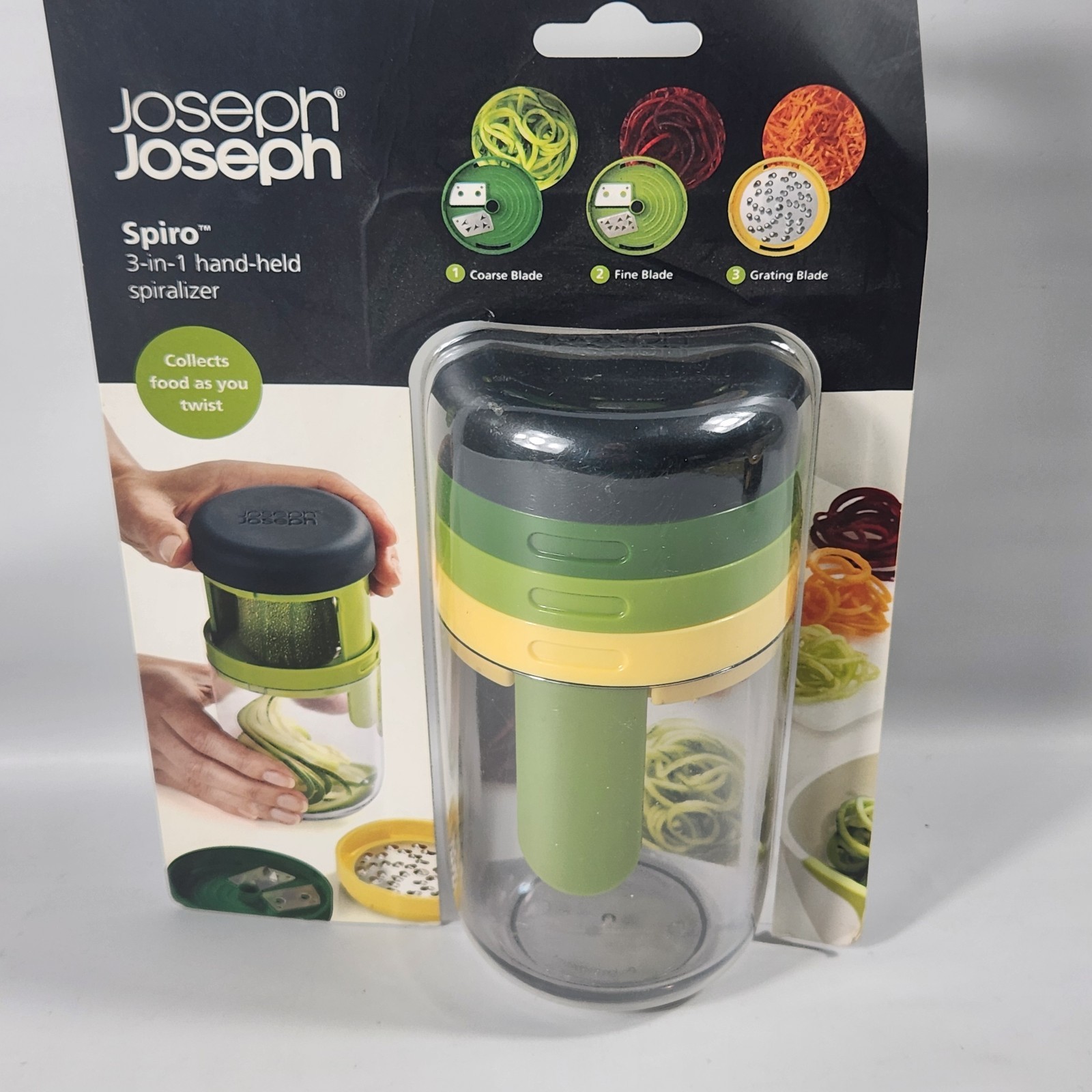 Joseph Joseph Spiro 3-in-1 Hand-Held Spiralizer Slicer Cutter Set New gallery