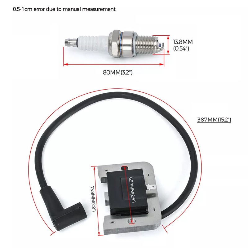 2pc Ignition Coil Module 32-584-06-S For Kohler KT715 Series Engine w Spark Plug gallery