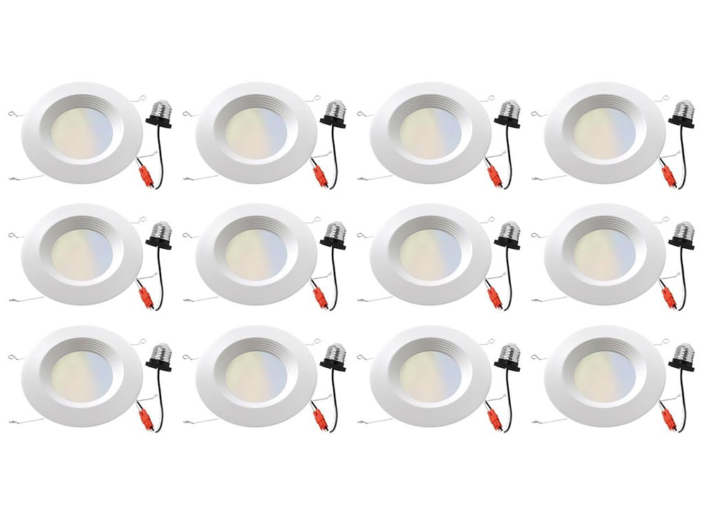 ENERGETIC LIGHTING 12PACK 5/6IN E26 12W 5CCT LED RECESSED LIGHTS 6IN-1000LM-5CCT gallery
