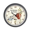 CafePress My Kitchen Unique Decorative 10" Wall Clock (868314976) gallery