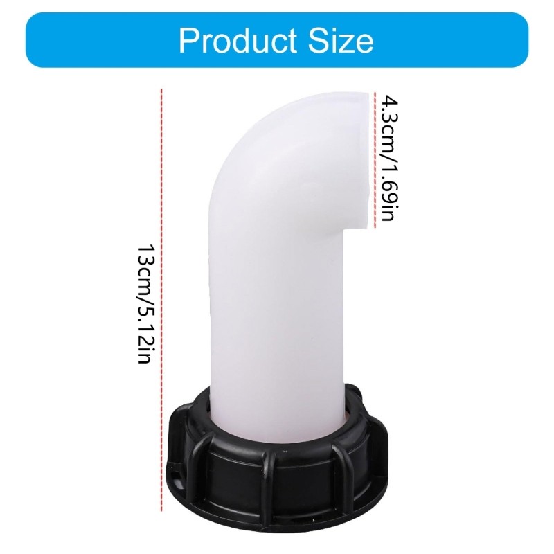 2Pcs Thread IBC Tank Adapters Extension Drain Spouts Hose Valves Fitting Easy gallery