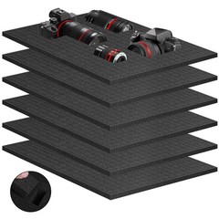 6Pcs Polyurethane Foam Inserts -16 x 12 x 0.8 Inch Pick and Pluck Foam Paddin…