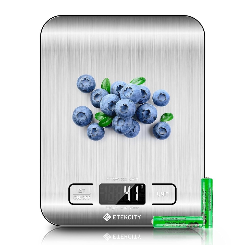Etekcity Digital Kitchen Scale Stainless Steel LCD Grams Ounces