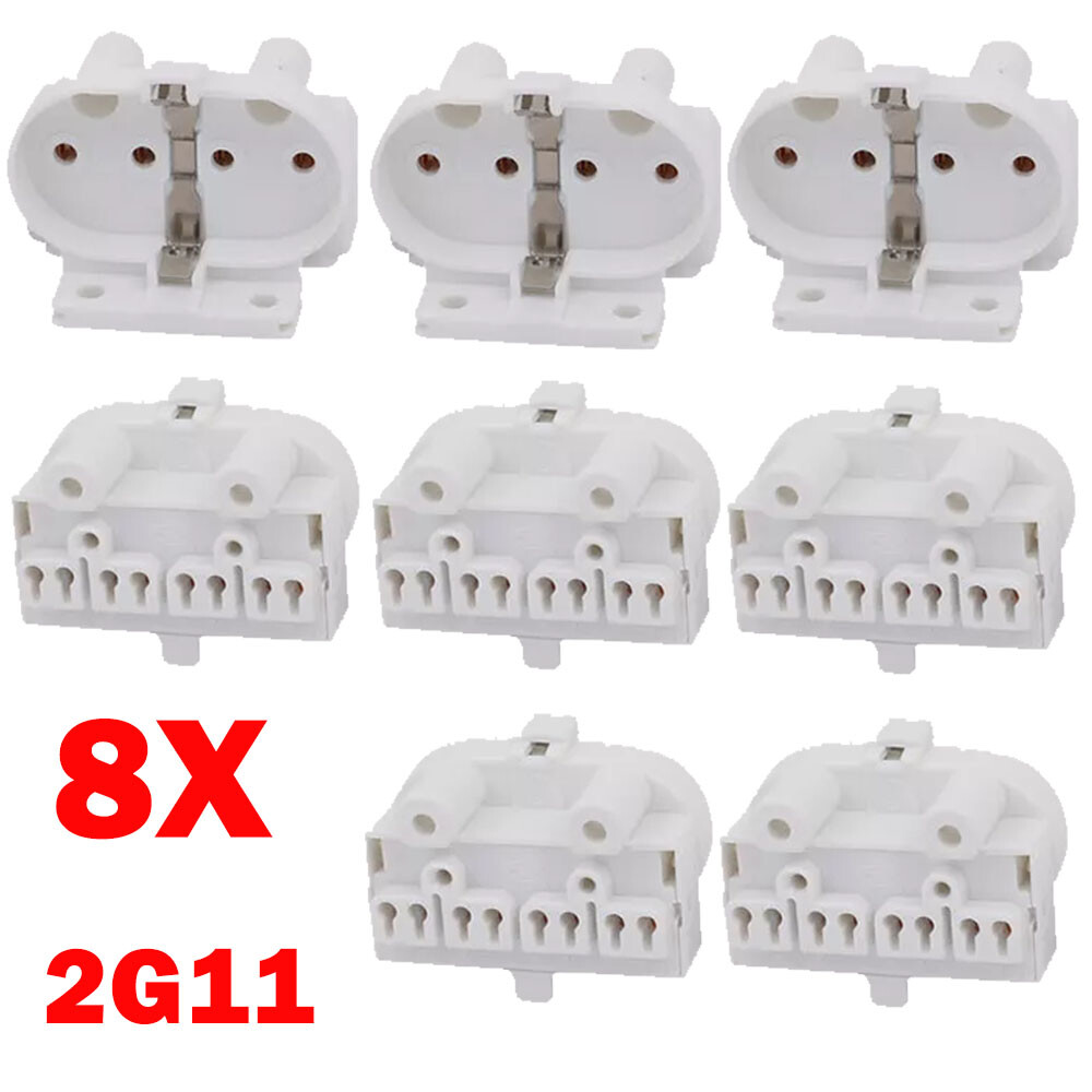 8PC 2G11 AC 500V 2A For H Light Socket Base For Fluorescent PL Tube Lamp Holder gallery
