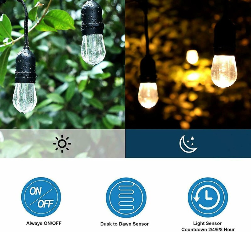 DEWENWILS Photocell Plug in Timer Switch Weatherproof Electrical Outlet 2 Pack gallery