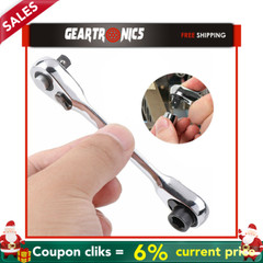 1/4″ Mini Double-Ended Quick Socket Ratchet Wrench Rod Screwdriver Bit Tool