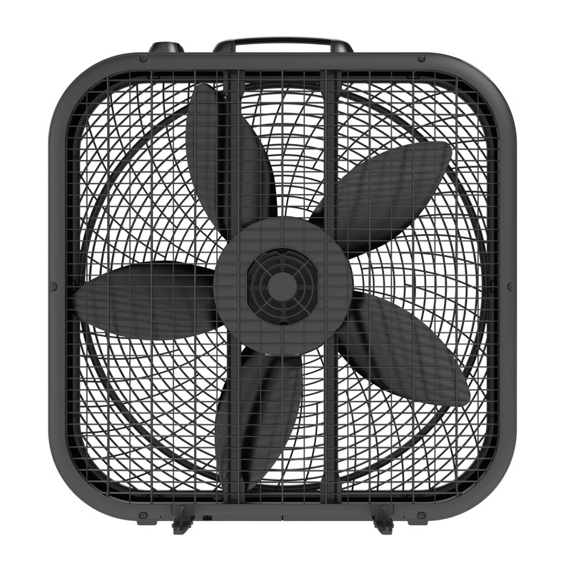 Colors 20" 3-Speed Weather Resistant Box Fan, Black B20301, New gallery