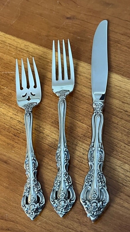 Oneida MICHELANGELO Heirloom Cube Stainless Flatware - Choice gallery