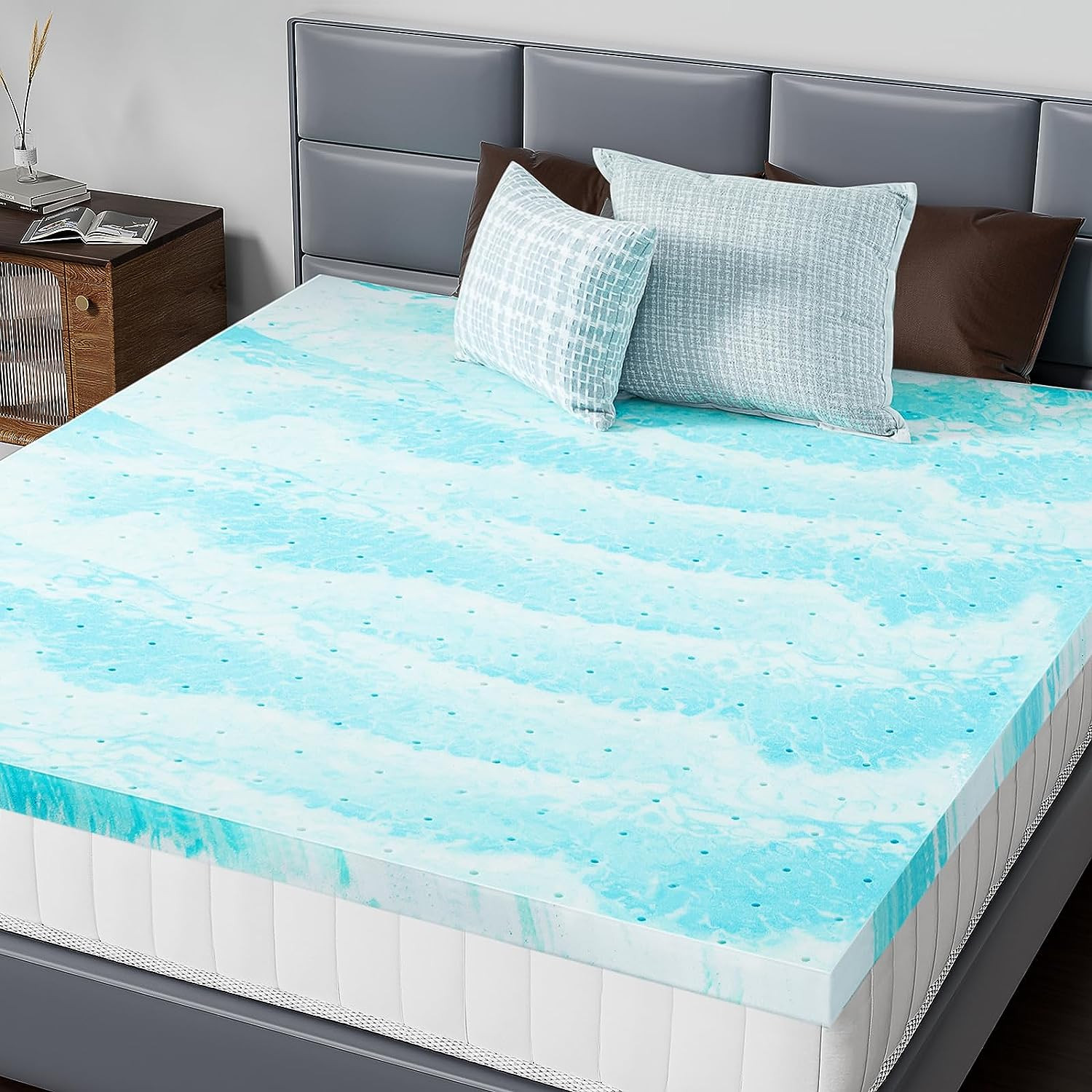 Mattress Toppers Memory Foam Twin Size, 3 Inch Thick Bed Topper Pad Cooling Gel gallery