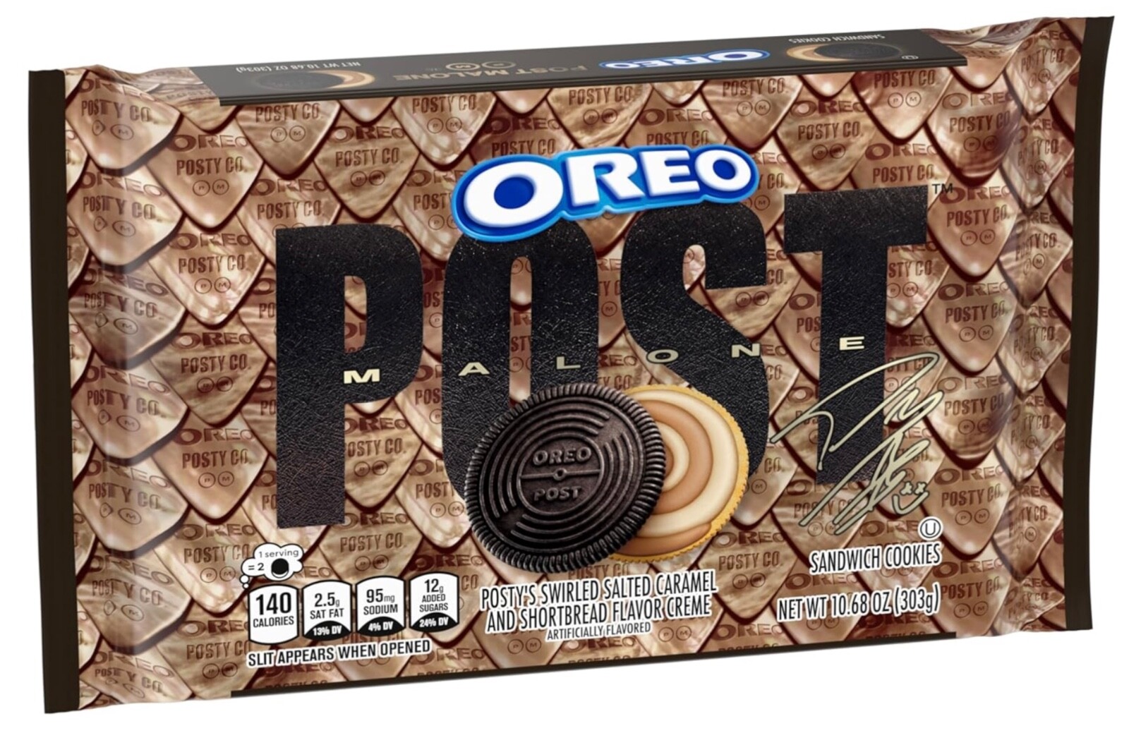 Post Malone OREO Cookies Limited Edition 10.68 oz Salted Caramel Shortbread gallery