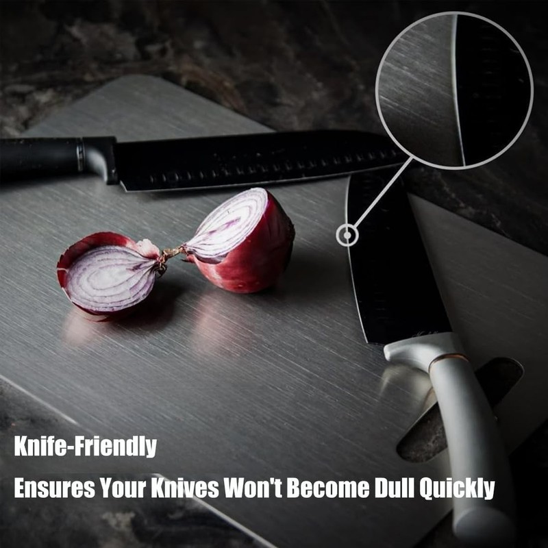 Titanium Cutting Boards for Kitchen Double Sided Non Toxic Durable 12"L x 9"W gallery
