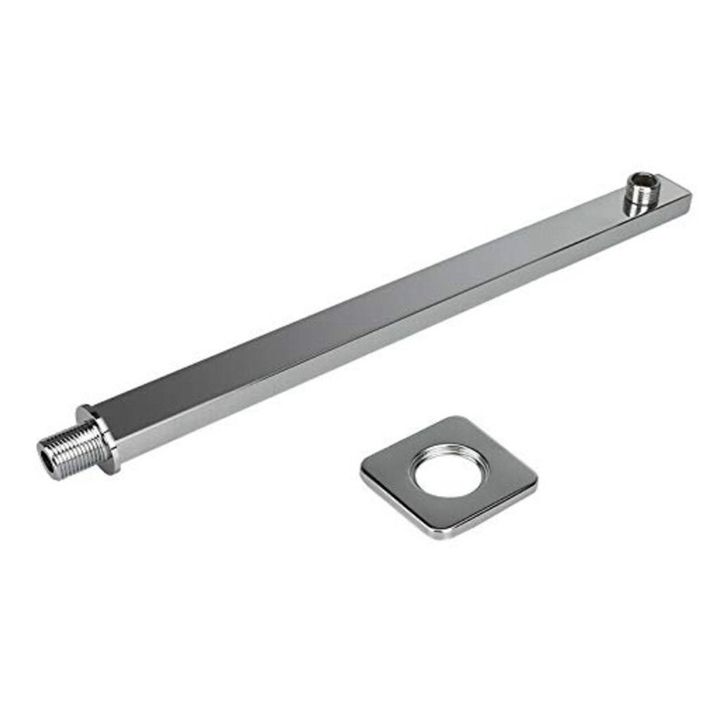 16" 40cm Square Ceiling Rain Shower Head Chrome Wall Mounted Extension Arm B383 gallery